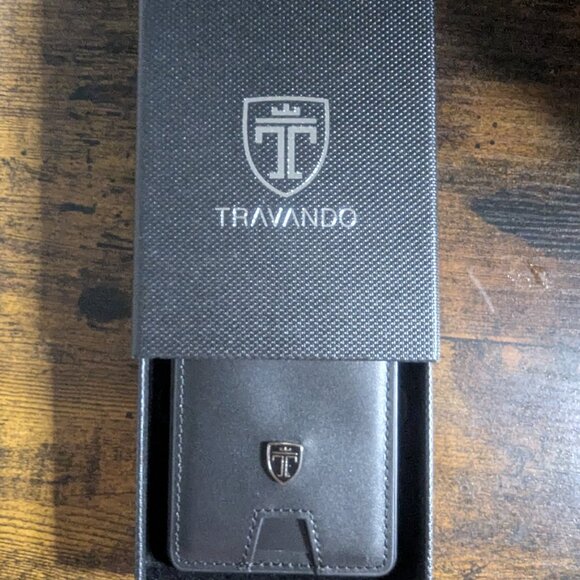 TRAVANDO Swype Slim Wallet for Men Metal RFID Blocking Mens Wallet Card Case - Picture 5 of 6